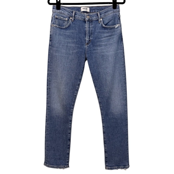 AGOLDE Toni Mid-Rise Straight Leg Jeans - Picture 1 of 16